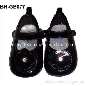 Black Girls Leather Shoes (BH-GB077)